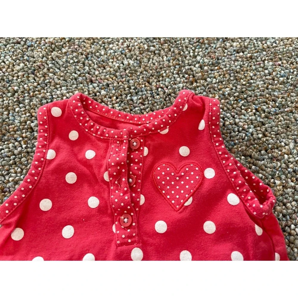 Carter's Girls Spotted Heart One-Piece 6M